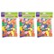 WonderFoam® Peel & Stick Shapes, Assorted Shapes, Colors & Sizes, 720 Pieces Per Pack, 3 Packs